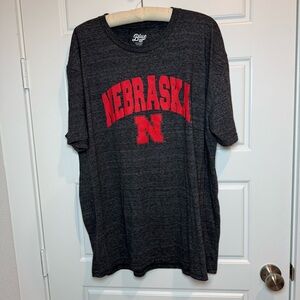 Blue 84 Charcoal Nebraska Tee